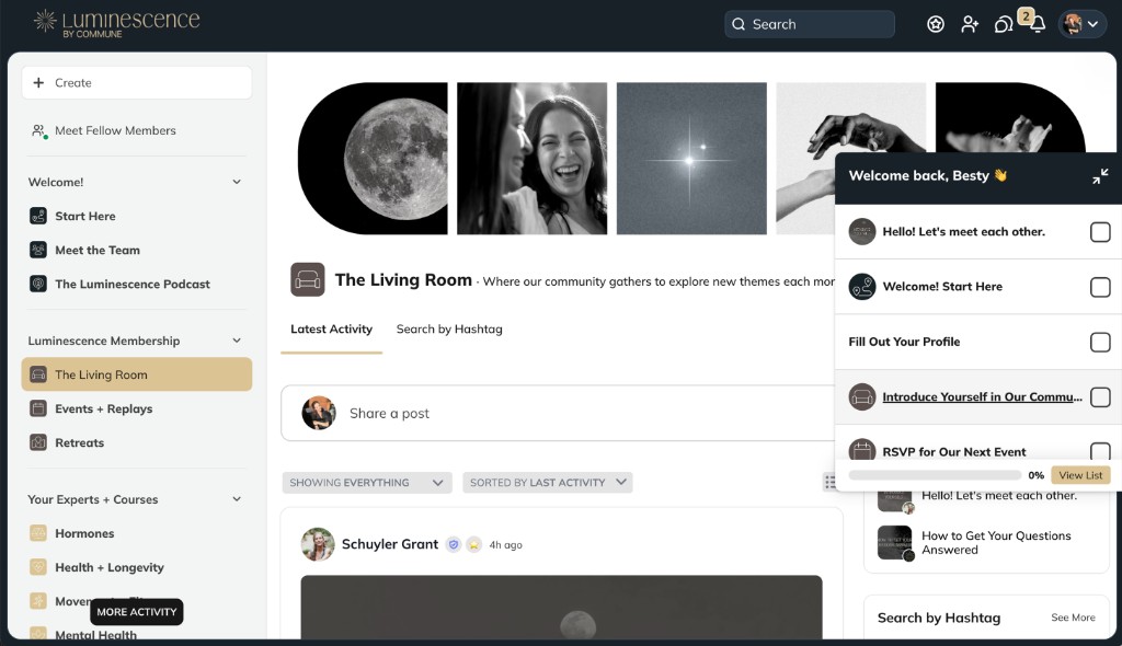 Luminescence desktop — The Living Room