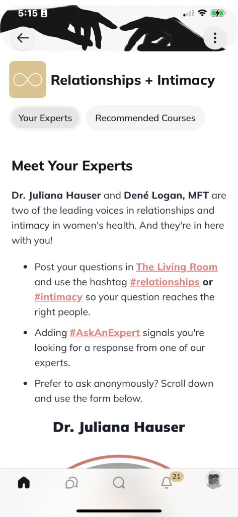 Luminescence mobile — Relationships and intimacy
