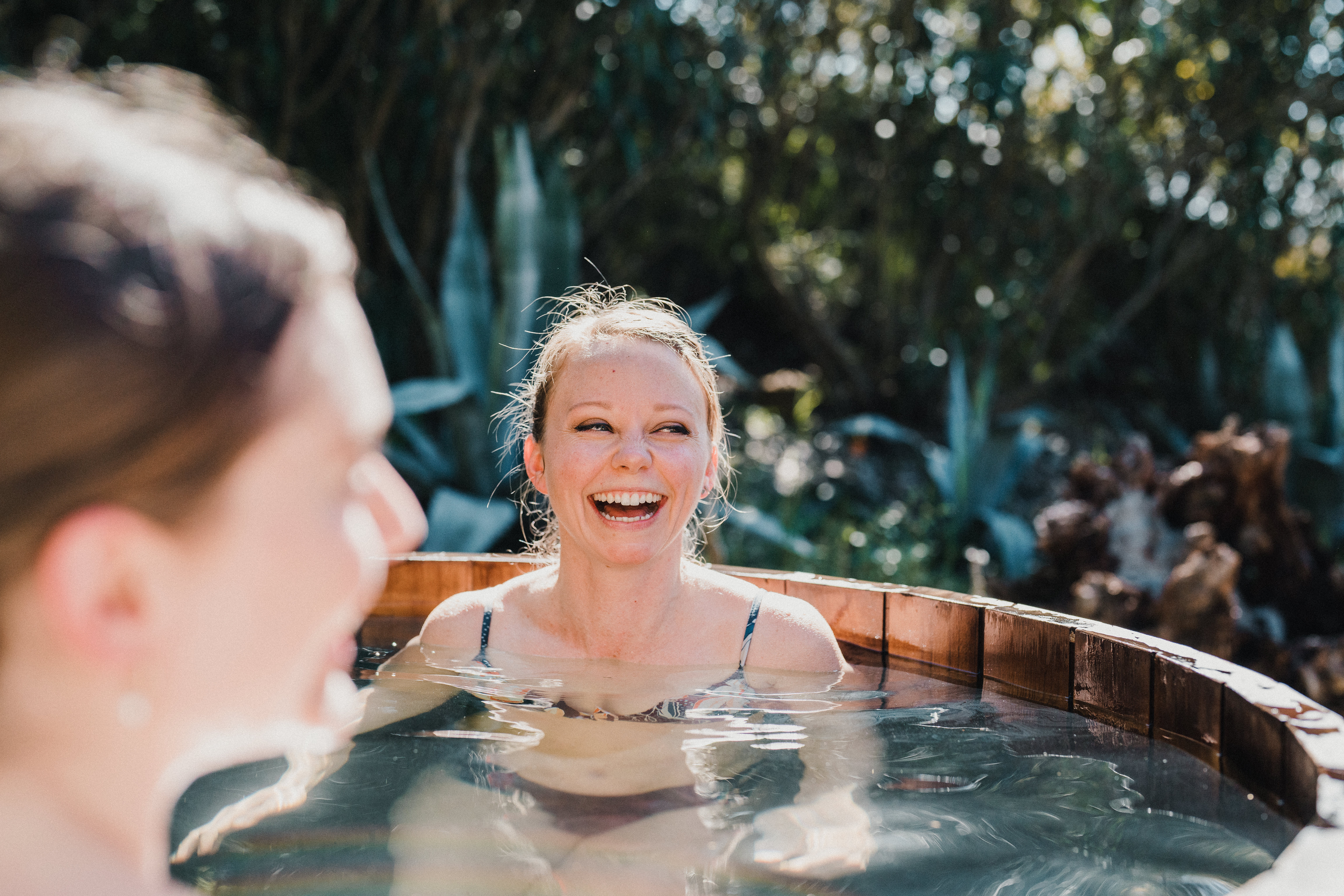 Women in an outdoor cold plunge, Luminescence by Commune
